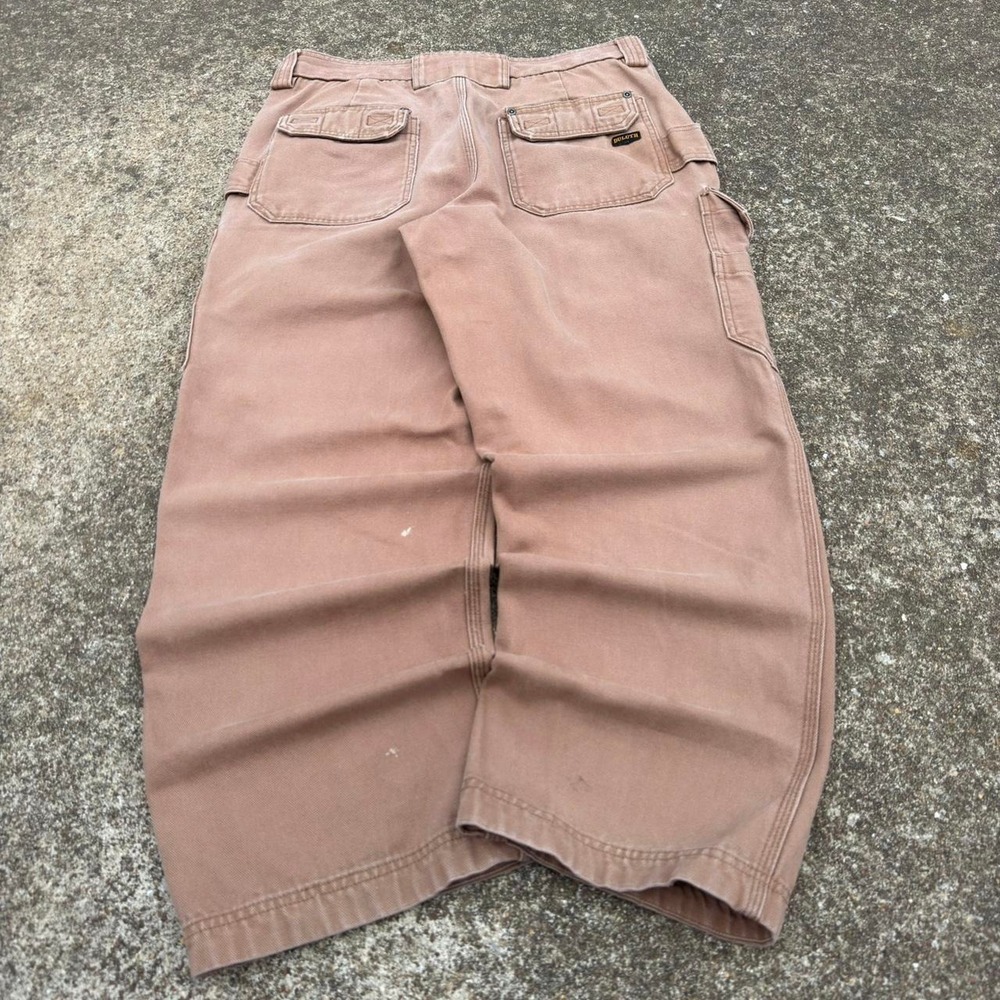 Vintage 90s Duluth Trading Co Carpenter Workwear Utility Brown 34x30 (g3)